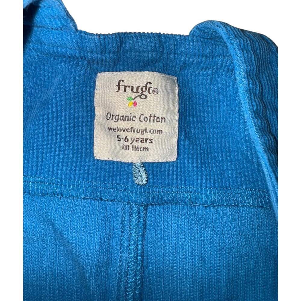 Frugi Rainbow Birds Overall Jumper Dress 5/6 Corduroy Organic Cotton Applique - Picture 5 of 8